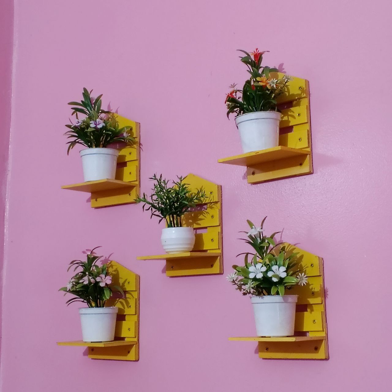 Mini Wall Shelf for Home Decor - House Shape Showpiece Stand - Image 2