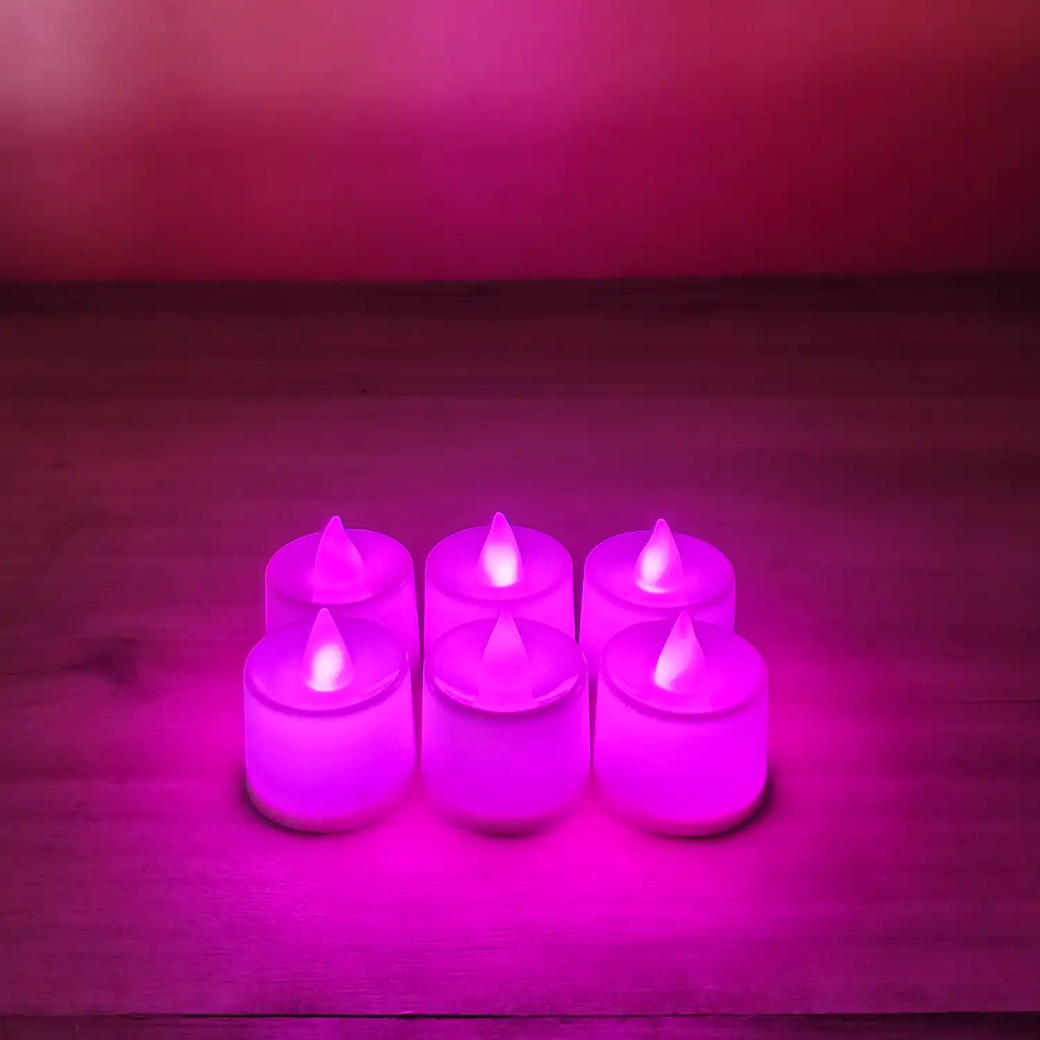Pink Led Candle Light